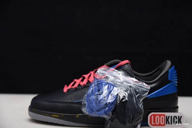 HYPE Low Off-White SP Jordan DJ4375-004 Blue Retro 2 Black 0729